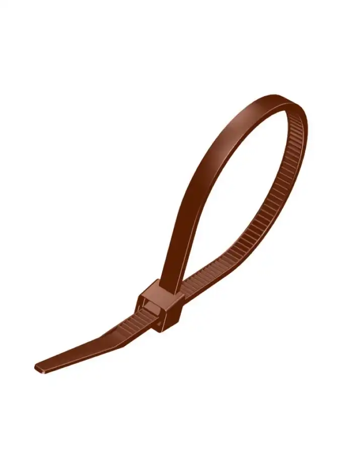 brūns kabeļu savilcējs 370mm x 7.6mm